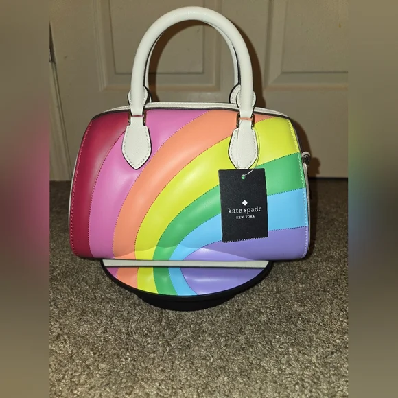 SOLD‼️NWT Kate Spade Rainbow Duffle Crossbody Bag - Picture 5 of 13